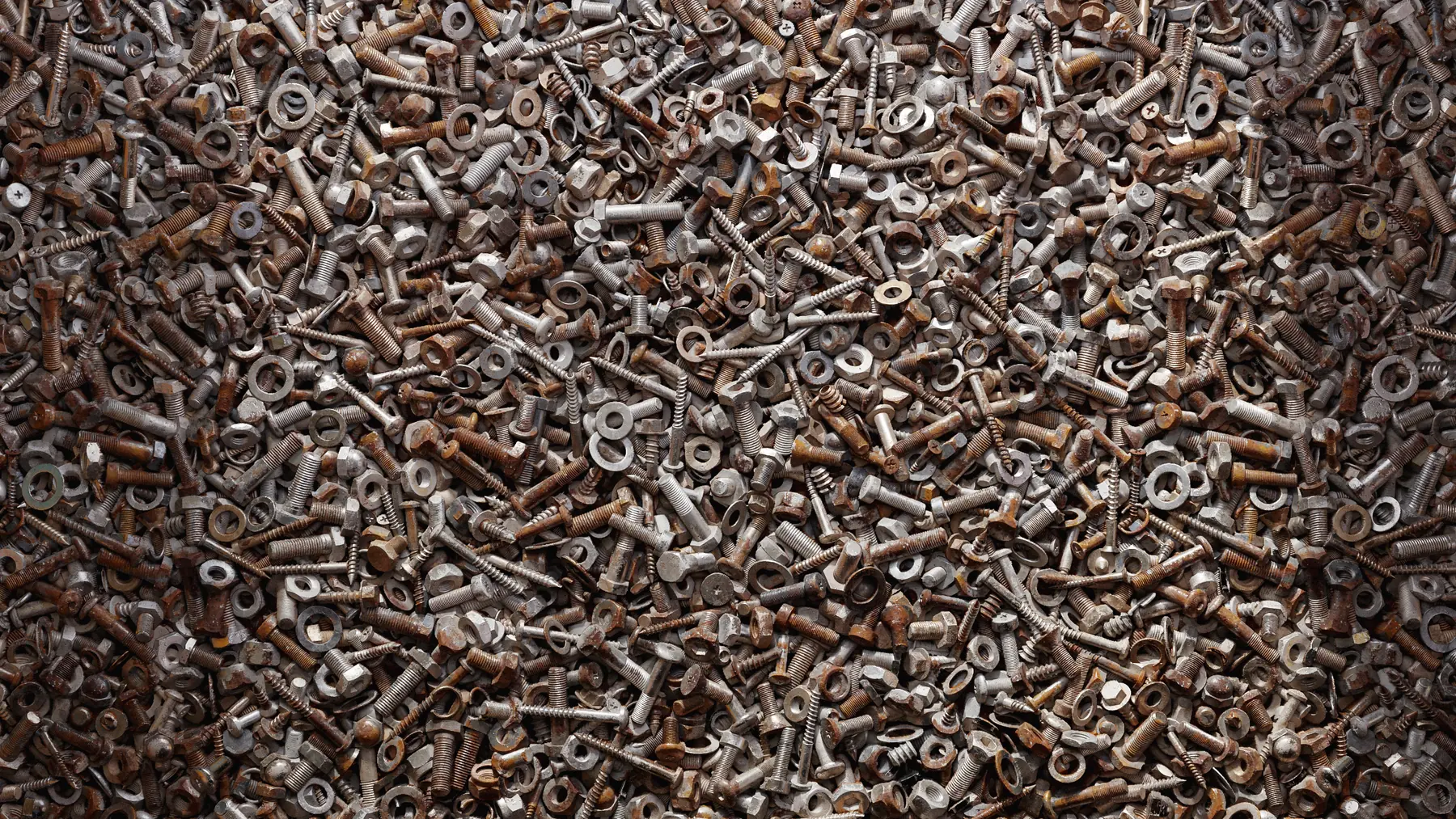 Procedural screws bolts and nuts with metal and oxidation variants